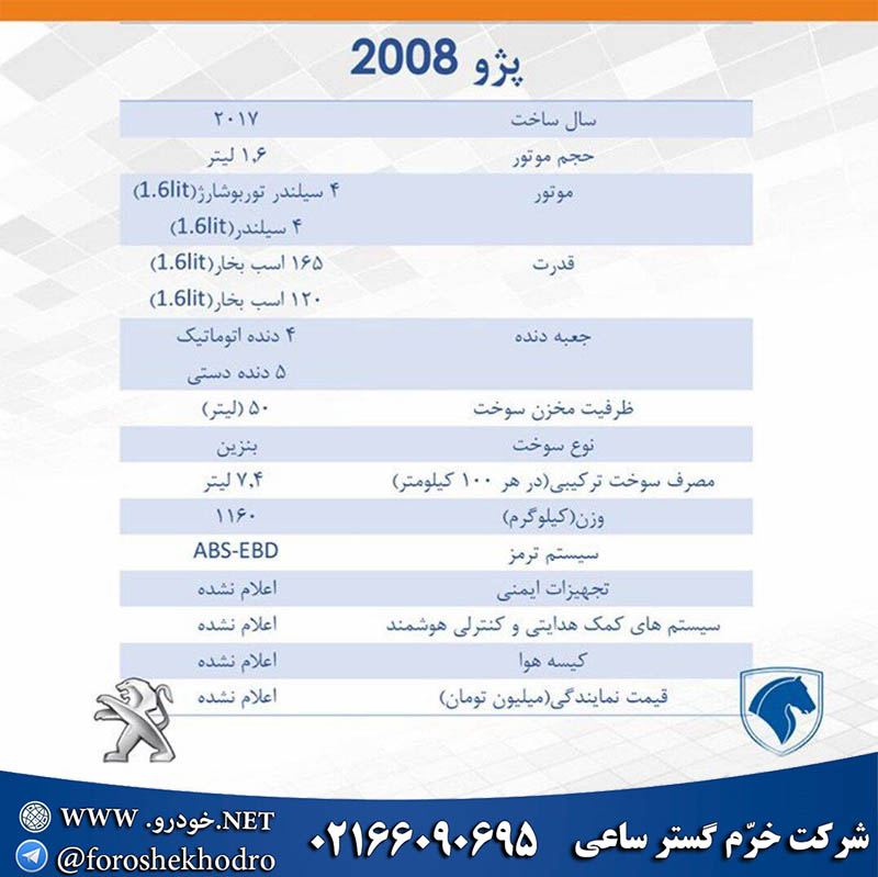 کاتالوگ پژو 2008